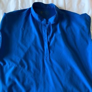 COPY - Rafaela figs mandarin collar scrub top